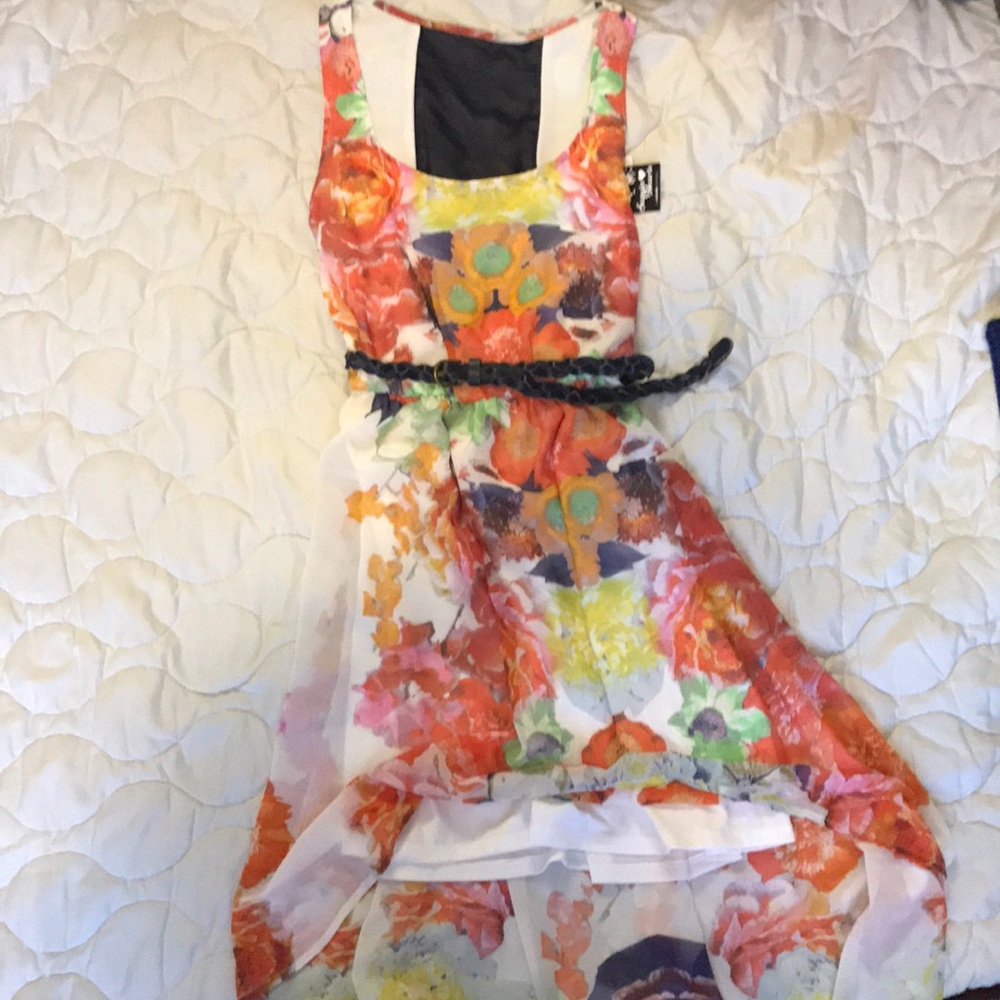 BRAND NEW Spring floral high-low dress